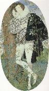 Nicholas Hilliard A Youth Leaning Against a Tree Among Roses oil painting on canvas